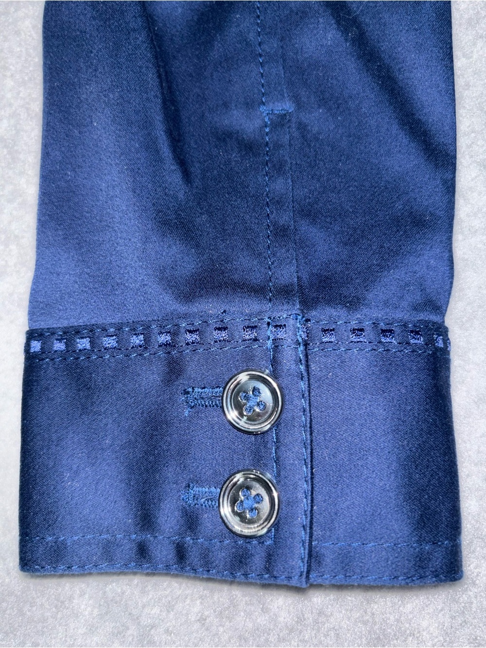 White House Black Market Navy Blue Ruffle Peplum Blazer - Picture 8 of 10